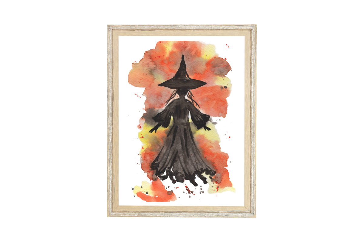 Witch Watercolor Art Print