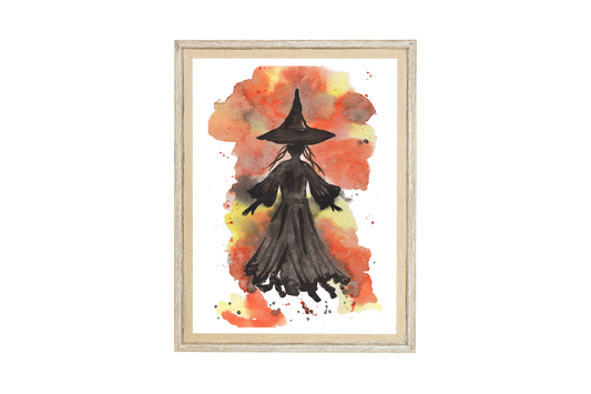 Witch Watercolor Art Print