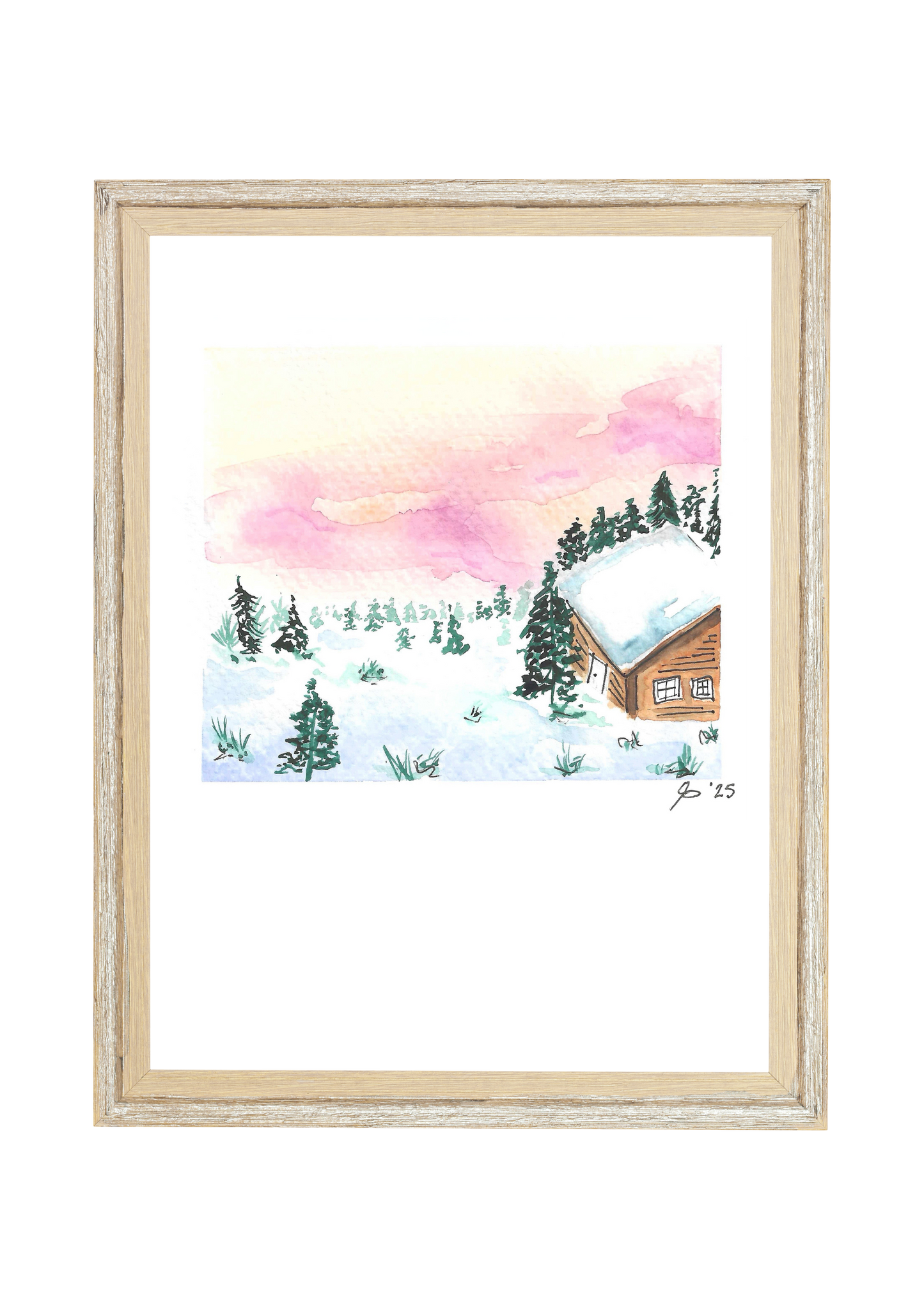 Snowed in Cabin